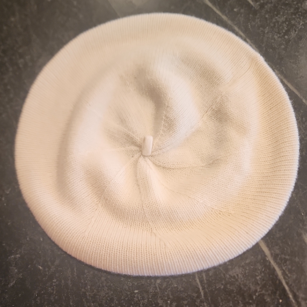 NWT Polo Ralph Lauren Cream Knit Girls Beret L/XL